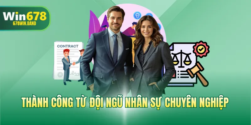 Thành công từ đội ngũ nhân sự chuyên nghiệp